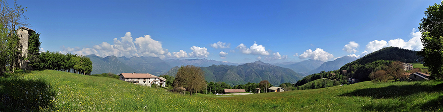 Al Perello sul sent. CAI 514 e al Monte Castello da casa, da Zogno il 23 maggio 2019